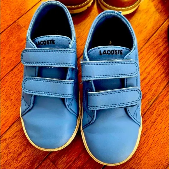 Lacoste Velcro blue sneakers size 8