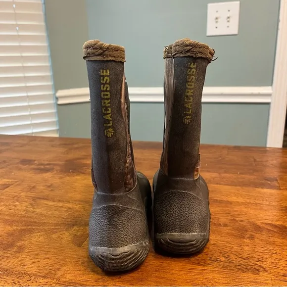 Lacrosse kids alpha mudlite camo muck rain boots size 2