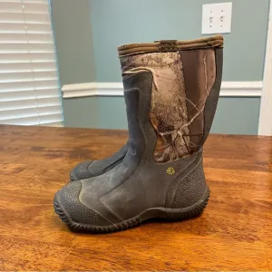 Lacrosse kids alpha mudlite camo muck rain boots size 2