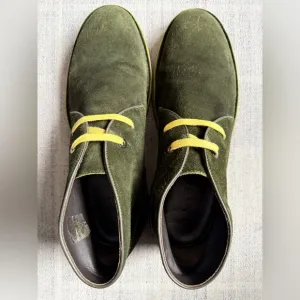 Lanvin green chukka boots 11