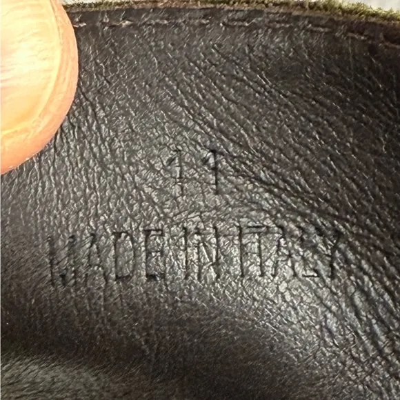 Lanvin green chukka boots 11