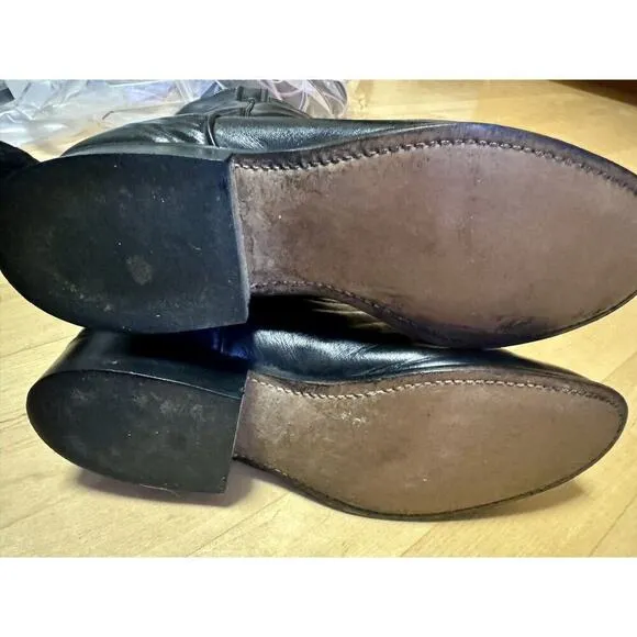 LAREDO WESTERN COWBOY BLACK MENS 9D BOOTS Made In The USA