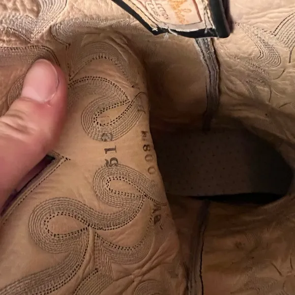 larry mahan Vintage Snake Skin boots Size 10E