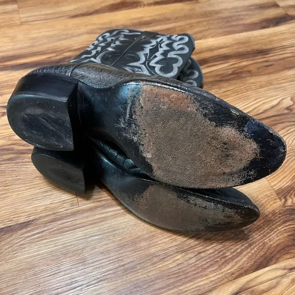 larry mahan Vintage Snake Skin boots Size 10E