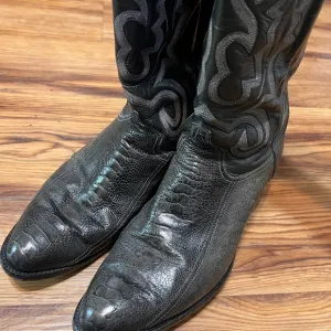 larry mahan Vintage Snake Skin boots Size 10E
