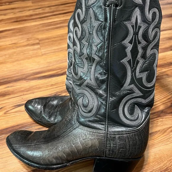 larry mahan Vintage Snake Skin boots Size 10E
