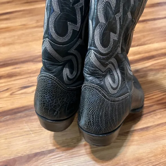 larry mahan Vintage Snake Skin boots Size 10E