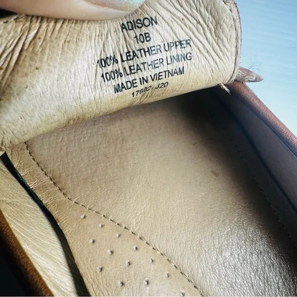 Lauren Ralph Lauren Adison Brown Leather Loafers Size 10