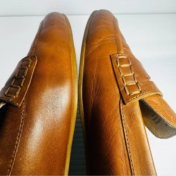 Lauren Ralph Lauren Adison Brown Leather Loafers Size 10