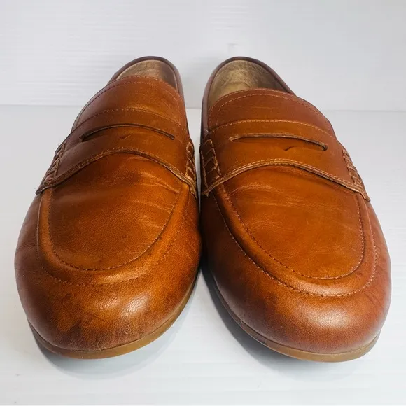 Lauren Ralph Lauren Adison Brown Leather Loafers Size 10