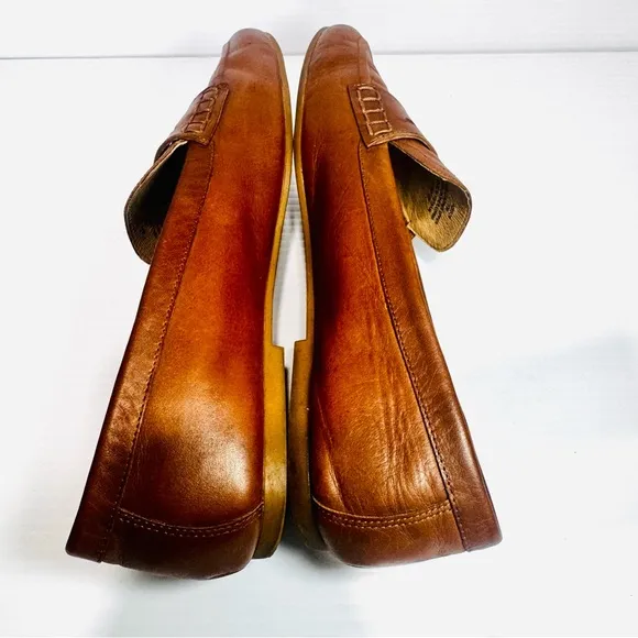 Lauren Ralph Lauren Adison Brown Leather Loafers Size 10