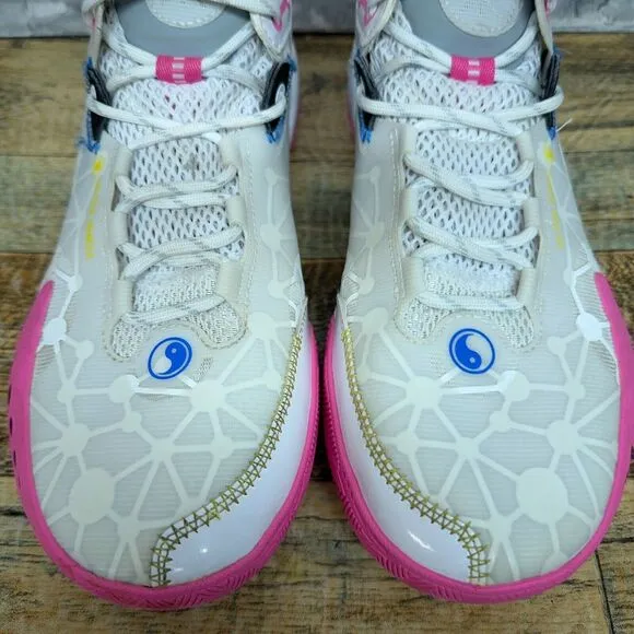 Li-Ning Wade Shadow‎ 3 Test R2 White Pink Basketball Shoes Mens Size 9 Rare