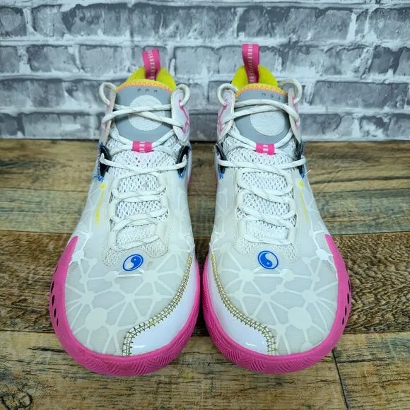 Li-Ning Wade Shadow‎ 3 Test R2 White Pink Basketball Shoes Mens Size 9 Rare