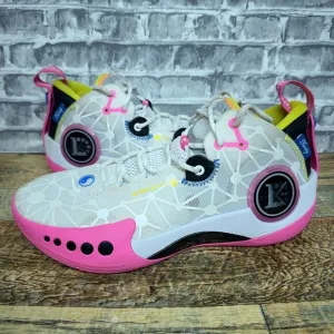 Li-Ning Wade Shadow‎ 3 Test R2 White Pink Basketball Shoes Mens Size 9 Rare