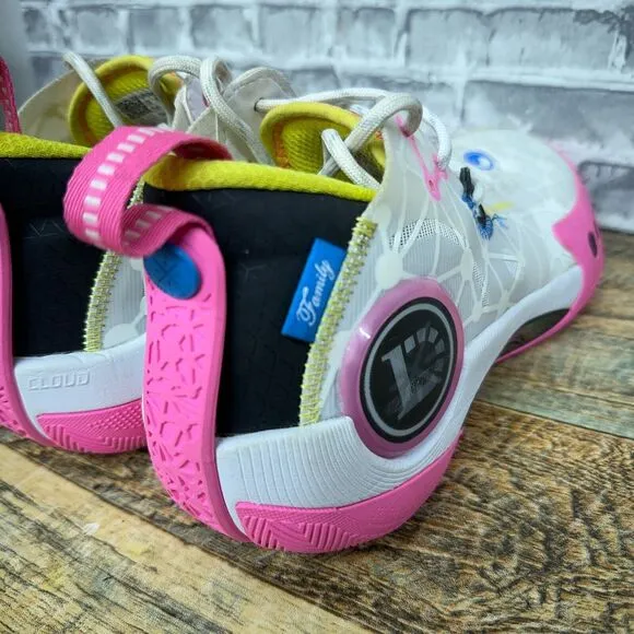 Li-Ning Wade Shadow‎ 3 Test R2 White Pink Basketball Shoes Mens Size 9 Rare
