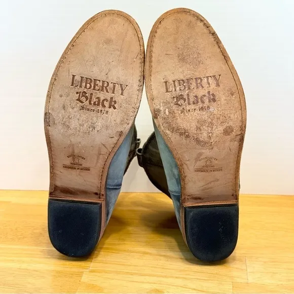 Liberty Black Distressed LB-711311 Western Cowboy Boots size 10.5