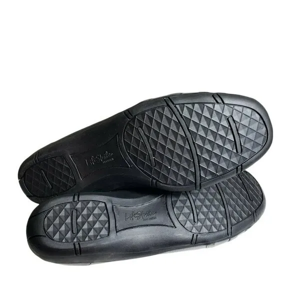 Life Strides Women Diverse Pewter Closed Toe Slip On Ballet Flats Shoes Sz 8.5 M