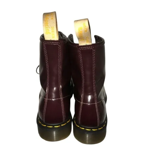 Like-New Dr. Martens, 1460 Vegan Leather Lace Up Cherry Boots Woman’s 10 EU 42
