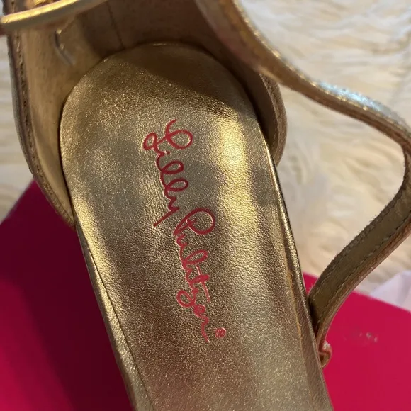 Lilly Pulitzer Embellished Amber Lynn Sandals size 9 brand new with box