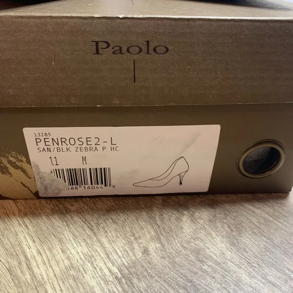 Linea Paolo Zebra Heels Brown Black size 11 NWT&amp;Box Gorgeous