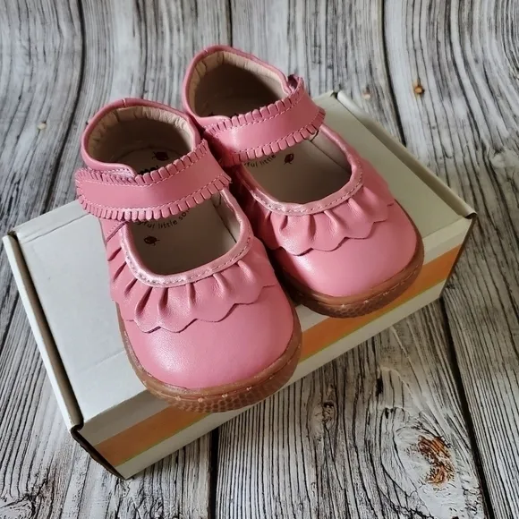 Livie and Luca Ruche Sandals Pink Color NIB