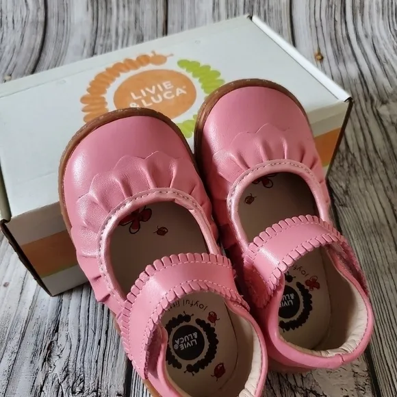 Livie and Luca Ruche Sandals Pink Color NIB