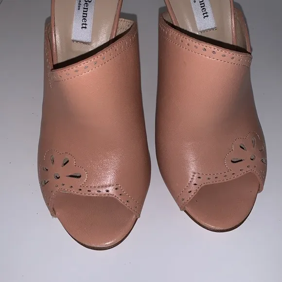 LK Bennett Women's Pink Peep-Toe Heels size 7