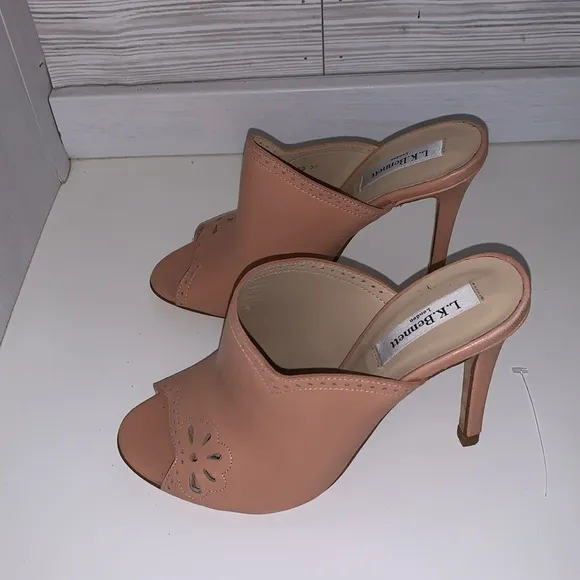 LK Bennett Women's Pink Peep-Toe Heels size 7