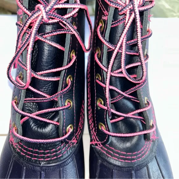 LL BEAN BOOTS Women's 8M Duck Boots RARE Limited Edition