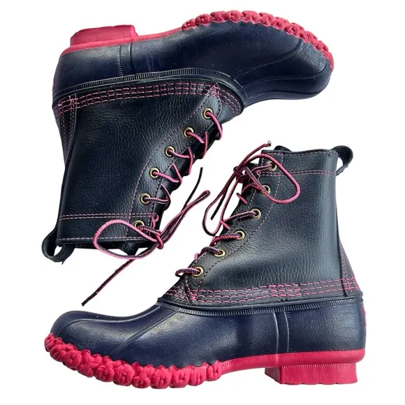 LL BEAN BOOTS Women's 8M Duck Boots RARE Limited Edition