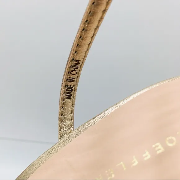 Loeffler Randall Rivka Champagne Heel Sandals Women’s Size 8 B