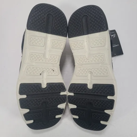London Fog Collection Easy Fit Daniel Arch Slip On Black Gray Shoes Men Size 11M