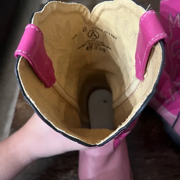 Loop‎ Acme Cowgirl Two Toned Pink Boots Size 6