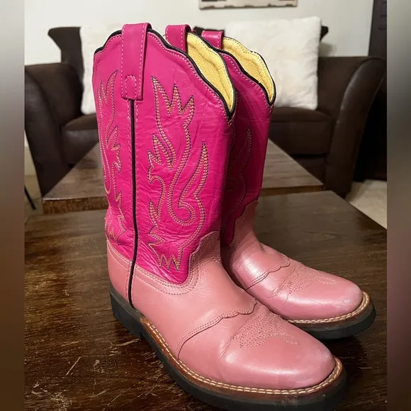 Loop‎ Acme Cowgirl Two Toned Pink Boots Size 6