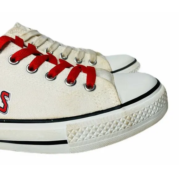 Los Angeles Angels Unisex Canvas Baseball Shoes MLB Sneakers Sz 39 M 6.5 W 8.5