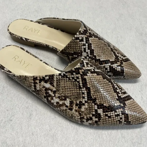 Lot 2 RAYE Women's Size 8.5 Mules Flats Shoes