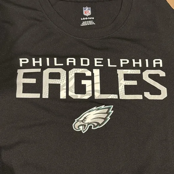 Lot of 2x NEW [NFL] Philadelphia Eagles NFL Hoodie &amp; T-Shirt Youth Sz L (14/16)