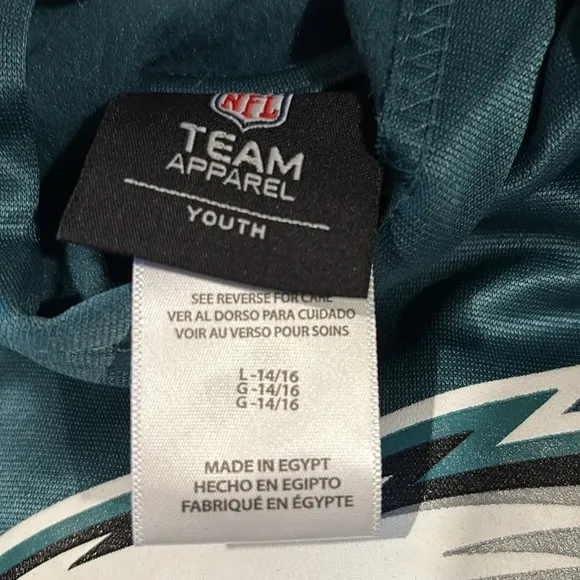Lot of 2x NEW [NFL] Philadelphia Eagles NFL Hoodie &amp; T-Shirt Youth Sz L (14/16)