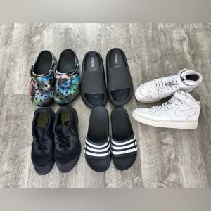 Lot of Crocs Sandals Sneakers Slides Summer Shoes bundle size 6Y-7Y