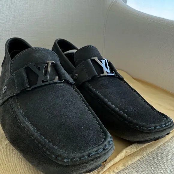 Louis Vuitton LV -  Suede - Loafers LV Size 10 Mens - Fashion - Shoes