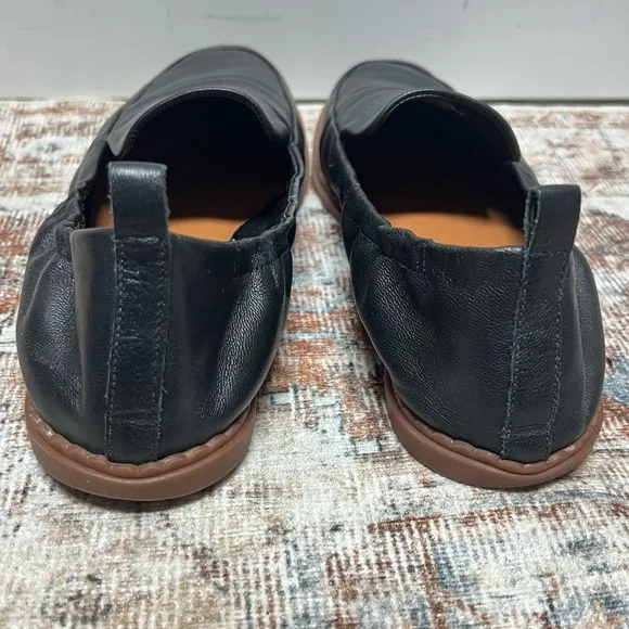 Lucky Brand Shoes Womens 8.5M Maeki Leather Slip On Comfort Loafers