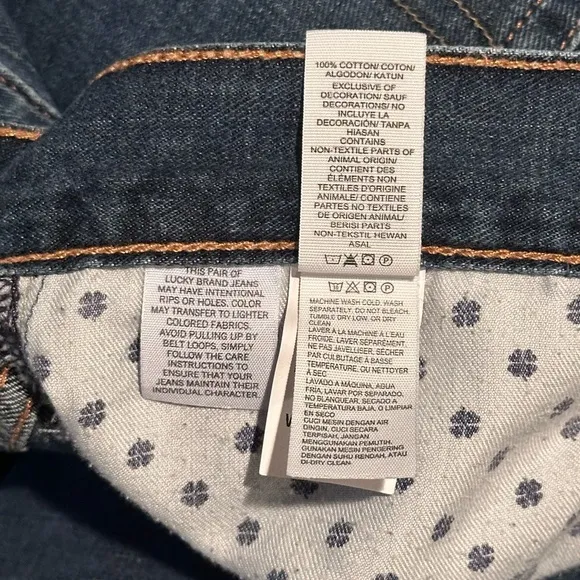 Lucky Brand-XLong-Candiani fabric 100% Cotton Denim Jeans