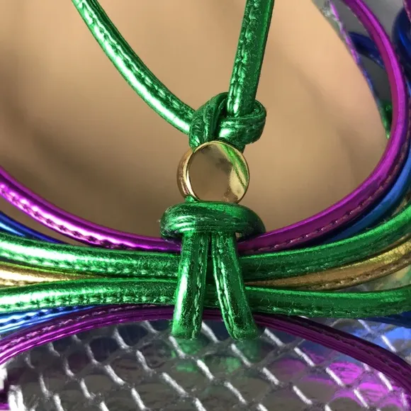 Luisa Barcelos strappy colorful  sandals Sz US 10B NWOT