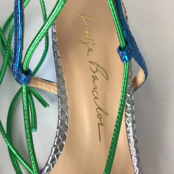 Luisa Barcelos strappy colorful  sandals Sz US 10B NWOT