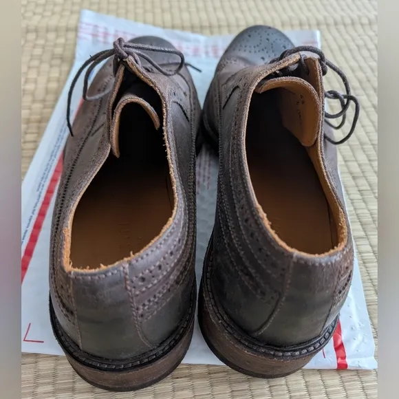 M. Gemi Cap Toe Dress Shoes Brown Men's Size EU 45 Made in Italy