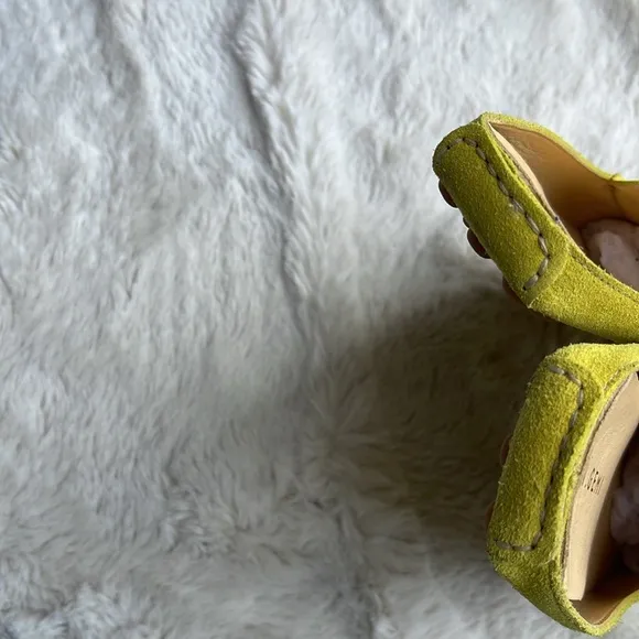 M. Gemi the felize  mule Suede Loafers in yellow