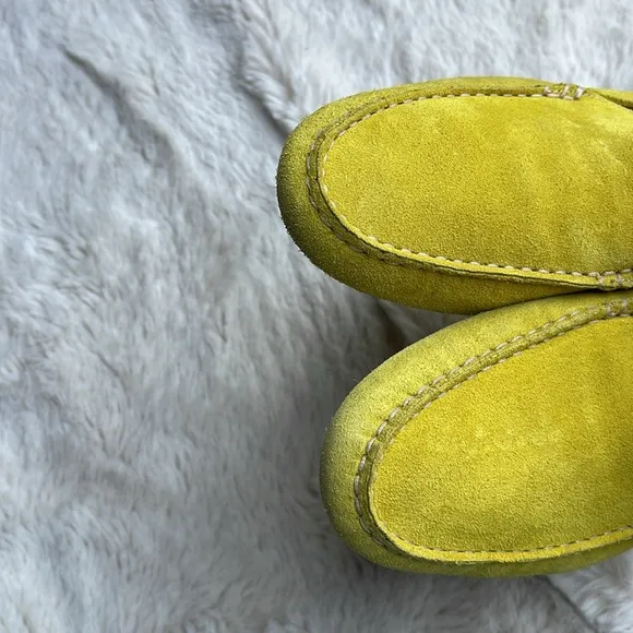 M. Gemi the felize  mule Suede Loafers in yellow