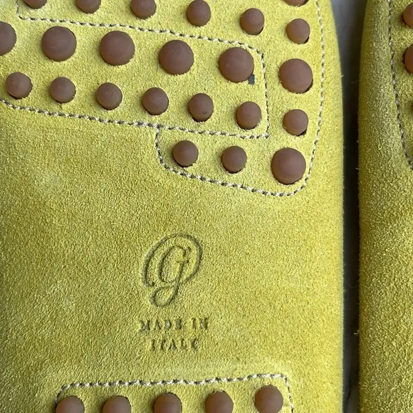 M. Gemi the felize  mule Suede Loafers in yellow