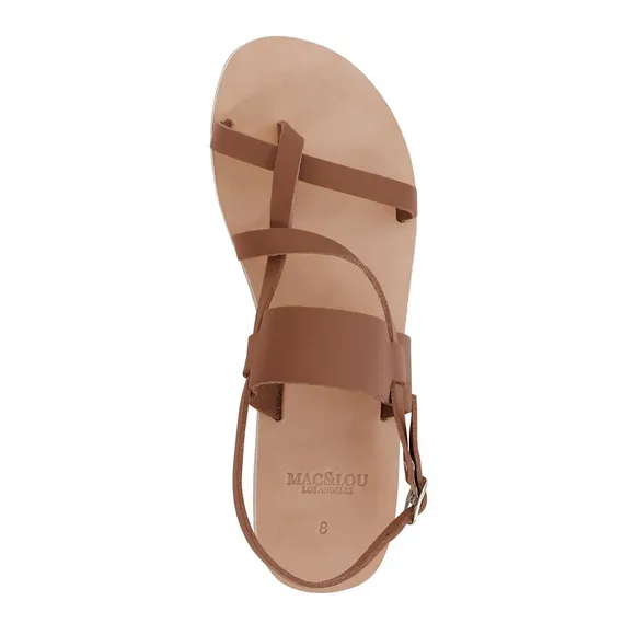 MAC&amp;LOU Greek Leather Sandals 'Thalia'