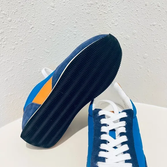 Madewell League Unisex Suede Blue Sneakers Size W 7 M 5.5 NEW